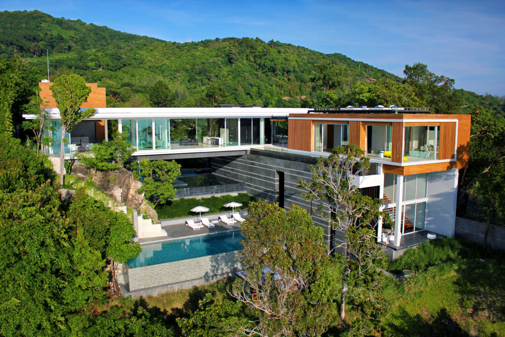 Aerial View Villa Mayavee Phuket